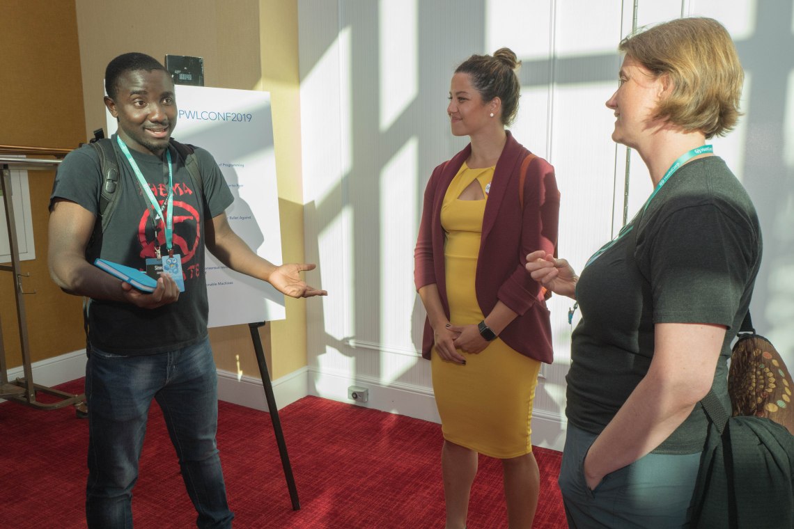 Simeon Adebola, Star Simpson, #pwlconf @starsandrobots @strangeloop_stl